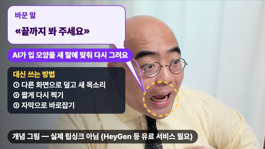 립싱크 견본 정지 화면